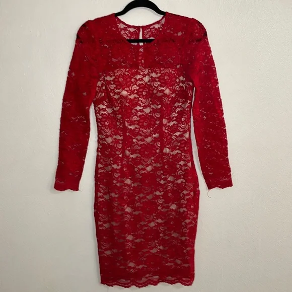 Jax red lace dress Jax red lace dress